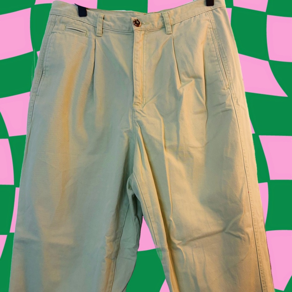 Liz Claiborne Light Sage Green Pleated Women's Pants - Picture 2 of 4